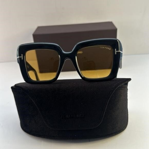 New Authentic Tom Ford Esme FT1157 01E Black Yellow TF1157 main image 7